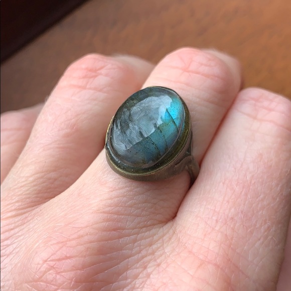 Labradorite ring size 7 - Picture 2 of 3